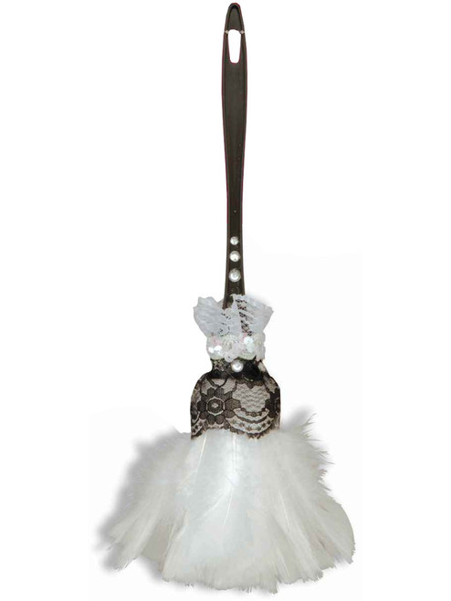 Sexy French Maid Costume Accessory White Feather Duster