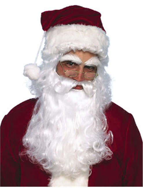 New Santa Claus Costume Wig with Beard and Moustache