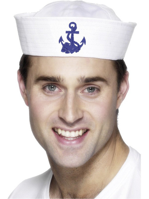 Navy Deck Hand Sailor Yacht Boat Captain Hat Costume Accessory