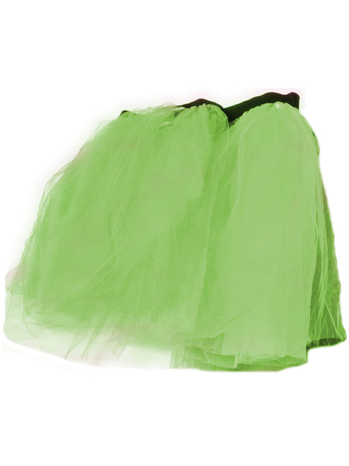 Green Retro 80s Colorful Neon Assorted Color Tu Tu Tutu Skirt Costume Accessory