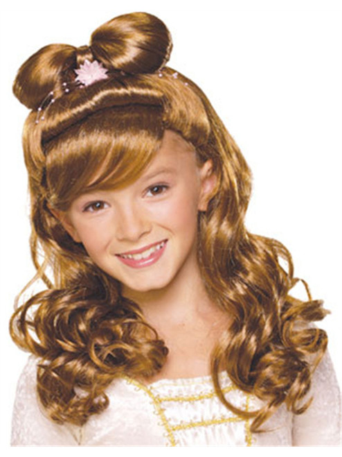 Child Brown Brunette Renaissance Elegant Princess Wig
