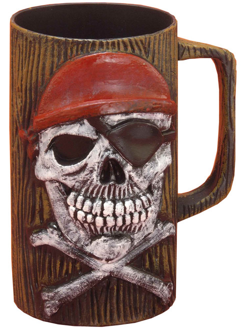 24oz Halloween Party Pirate Skull and Cross Bones Mug Beer Glass