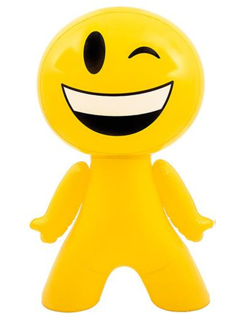 27" Inflatable Winky Face Wink Emoji Emote Face Man Decoration