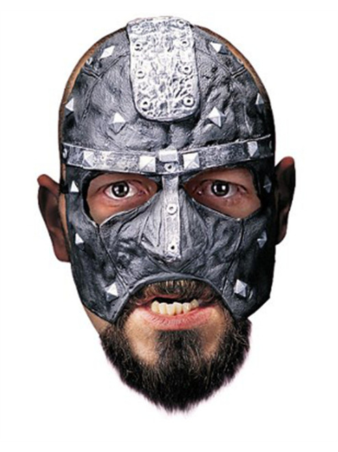 Adult Studded Medieval Executioner Chinless Costume Half Vinyl Mask