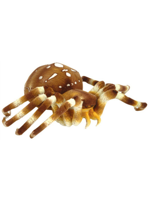 Adventure Planet Plush Orange 8" Stuffed Spider Halloween Decoration