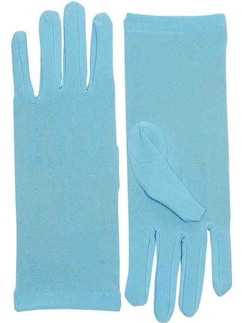 Adult Blue Opera Super Hero Costume Formal Dress Gloves