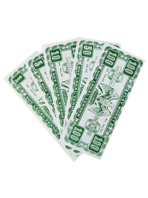 Set of 75 Toy Game Play Money Varying Denomination $ Bills