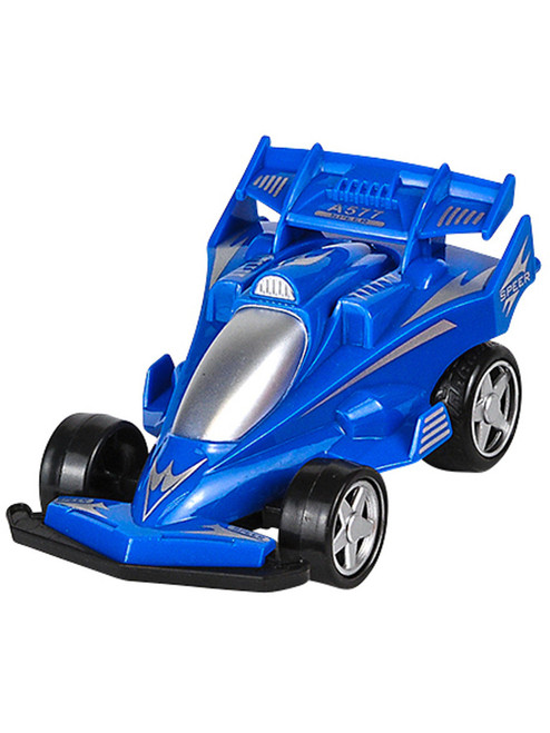 Rev Up And Go Friction 4" Formula One Blue Race Car Vehicle Toy