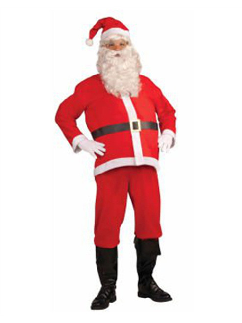 Adults Mens Christmas Economy Disposable Santa Claus Costume XL 44-48
