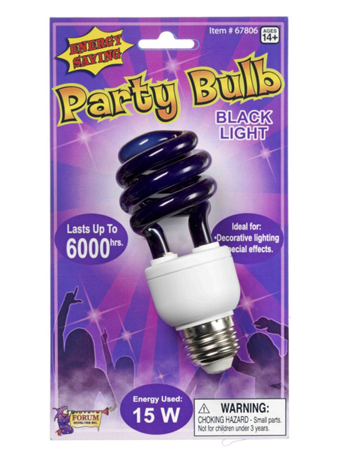 15 Watt Blacklight UV Light Bulb - Fits Regular Lights