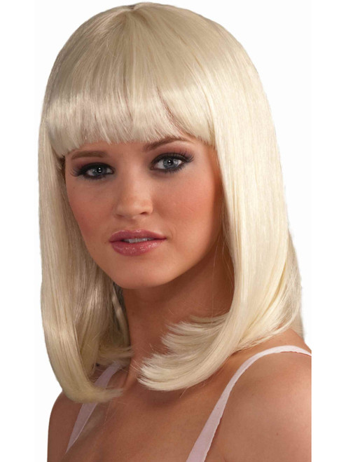 Adult Blonde 90s Vibe Girl Costume Long Bob Wig