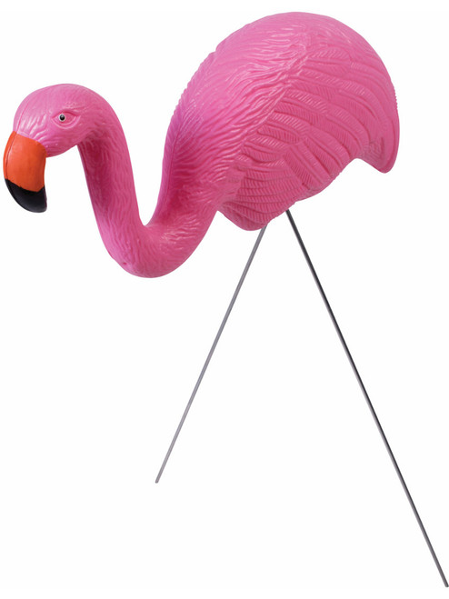 Single 12" Long Pink Flamingo Party Decoration Yard Ornament