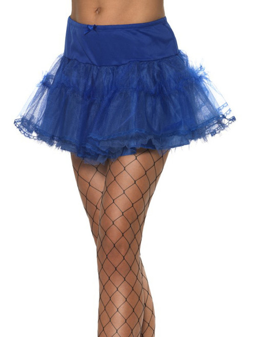 Sexy Blue Layered Tulle Petticoat Under Skirt Costume Accessory
