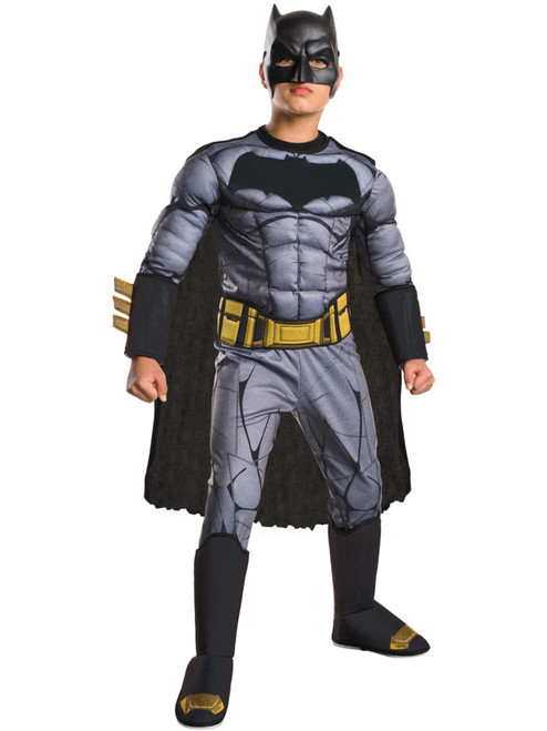 Child's Deluxe Batman V Superman Dawn Of Justice Padded Jumpsuit Costume