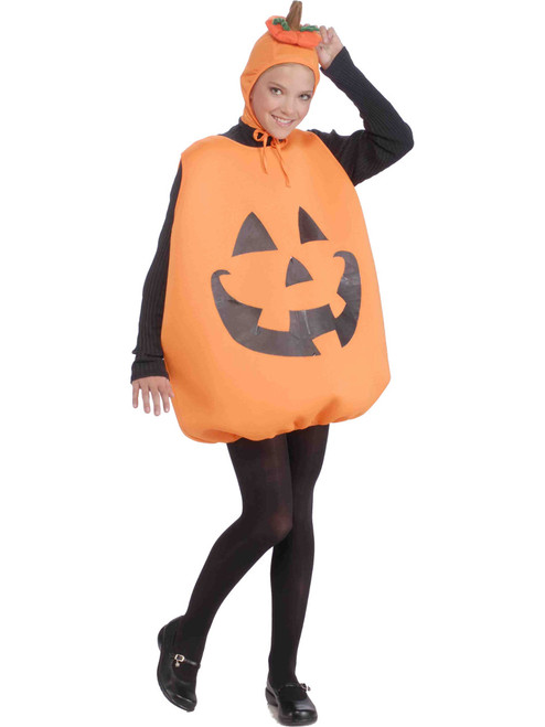 Adult Deluxe Plush Pumpkin Costume with Headpiece