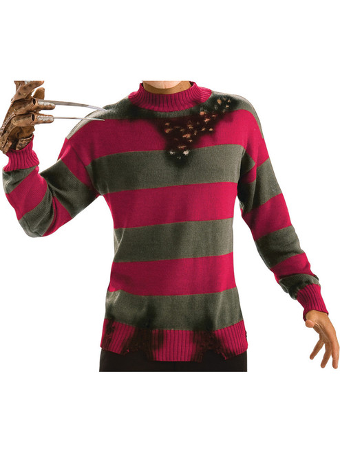 Adult XL 46 Nightmare Elm Street Freddy Costume Sweater