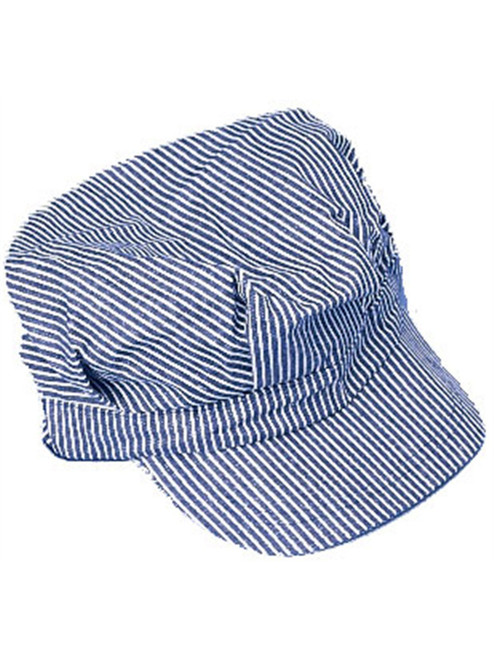 Blue & White Engineer Train Driver Hat Costume Uniform