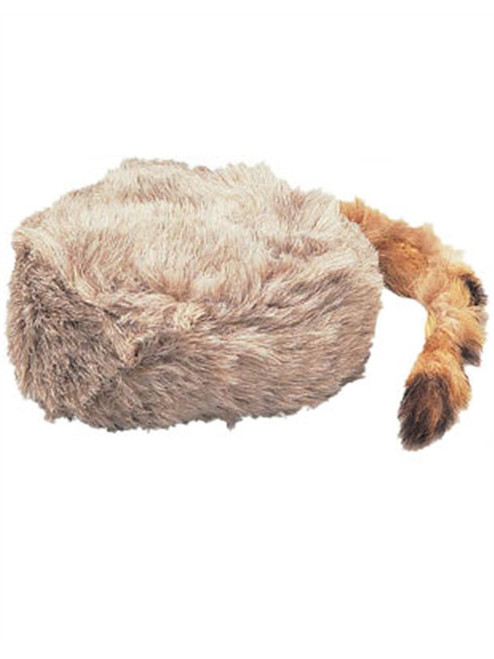 Adult Fur Trapper Trader Raccoon Tail Davy Crockett Hat