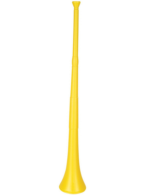 Yellow Team Spirit Collapsible Vuvuzela Stadium Horn Party Noise Maker