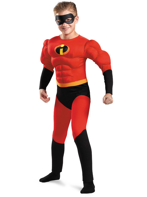 Child's Boys Disney The Incredibles Child Dash Muscle Chest Costume