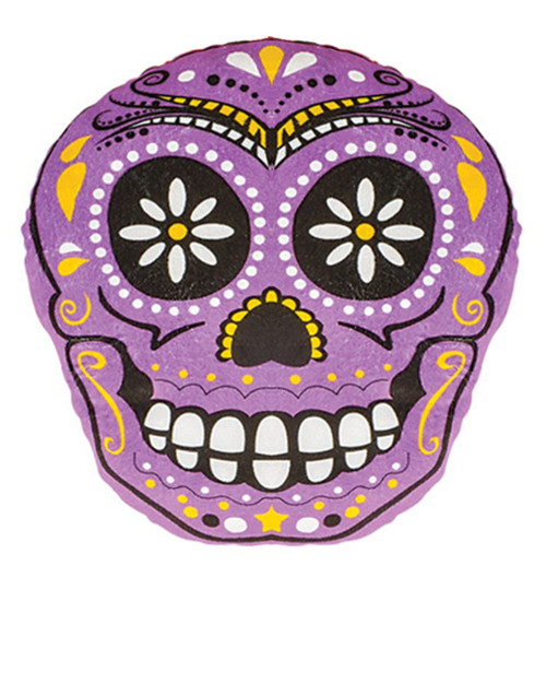 Day Of The Dead Mexican Pink Skull Pillow Halloween Decoration Accessory