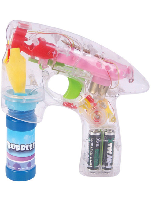 Super Light Up Laser Bubble Gun With LED Flashing Lights