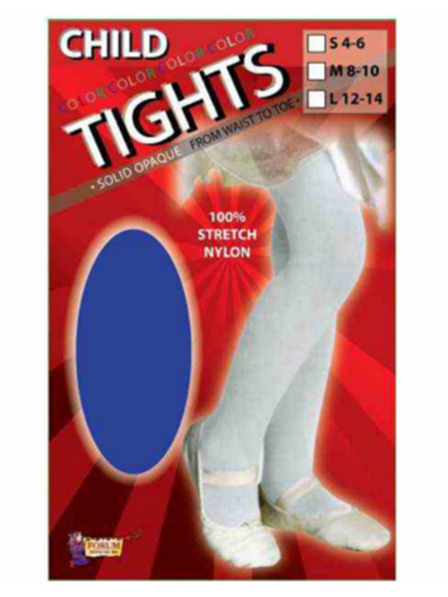 Ballerina Ballet Dancer Costume Accessory Blue Kids Girls Tights