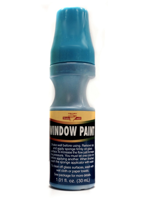 Blue School Colors House Car Water Washable Window Paint