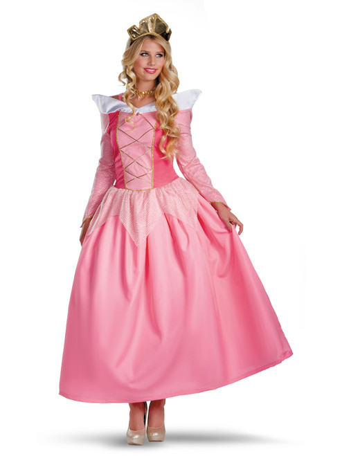 Womens Large 12-14 Deluxe Sleeping Beauty Princess Aurora Costume