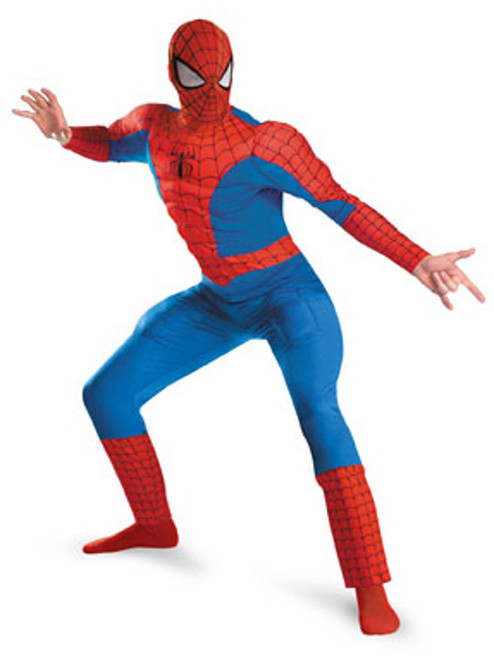 Adult Marvel Spider-Man Movie Deluxe Muscle Chest Costume