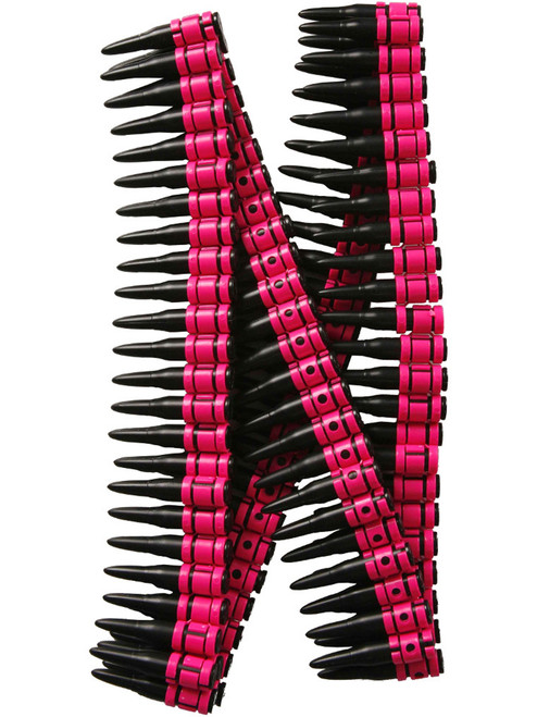 Pink & Black Combat Cutie Costume Accessory Bullet Belt