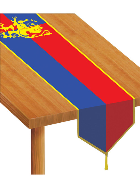 New Printed Medieval Knights Table Runner Party Decoration