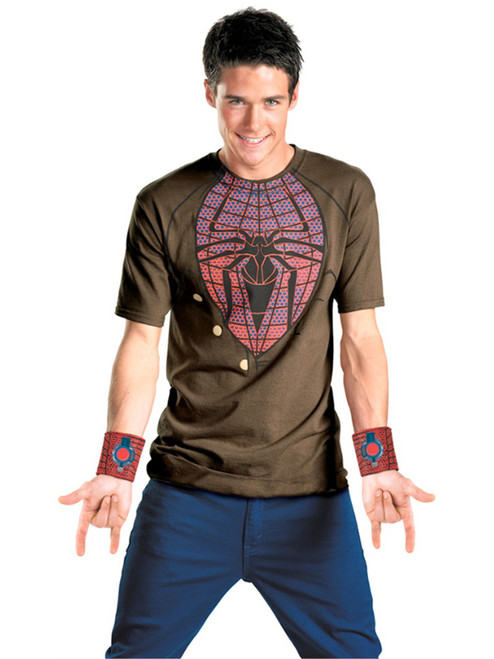 Adult The Amazing Spider-Man Movie T-Shirt & Web-Slinger Costume Kit