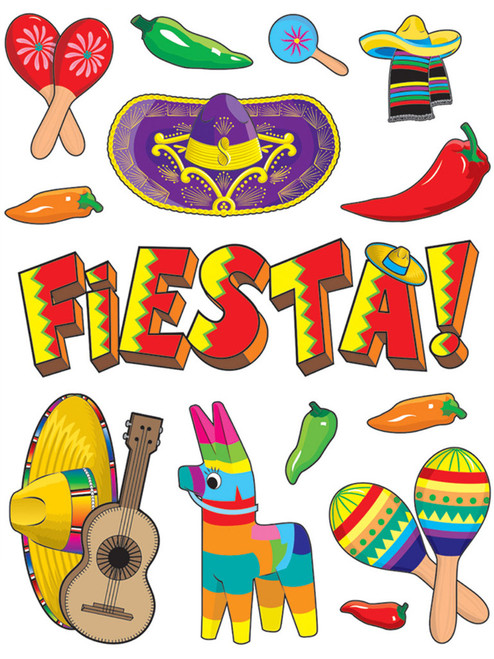 New Cinco De Mayo Mexican Fiesta Wall Clings Decoration