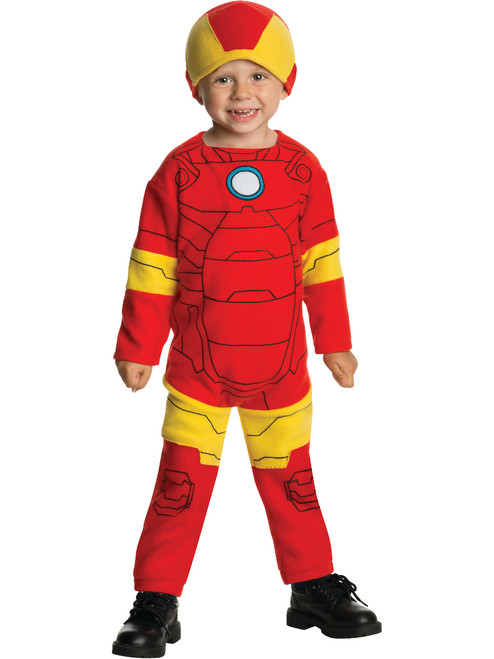 Toddlers Marvel Comics Avengers Fleece Iron Man Costume Size 2T-4T