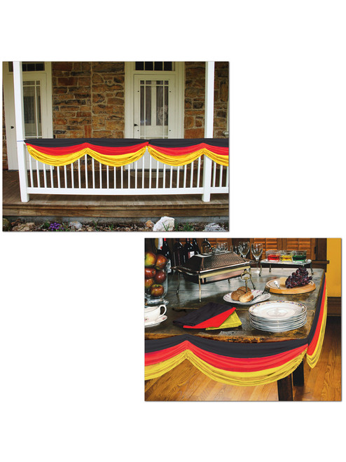 German Fabric Front Porch Bunting Decoration