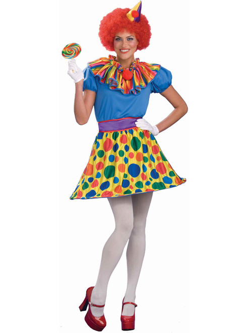 Women's Reversible 2-in-1 Clown and Raggedy Anne Rag Doll Double Costume