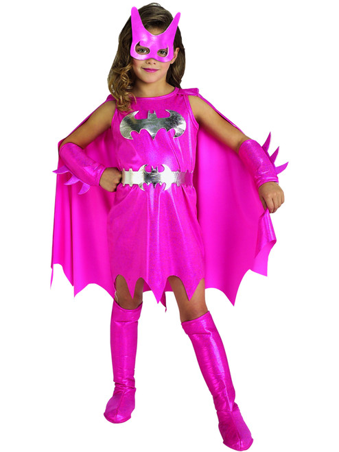 Child's Girl's DC Comics Justice League Pink Batgirl Dress Costume