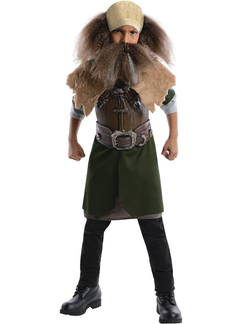 Kids Childs Boys Lord of the Rings Hobbit Dwarf Viking Dwalin Character Costume