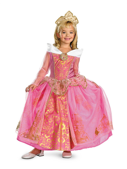 Child Deluxe Prestige Disney Sleeping Beauty Princess Aurora Costume