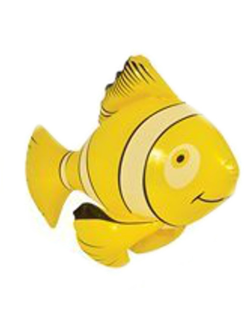 Inflatable Yellow Tropical Clown Fish Pool Swimming Toy Decoration