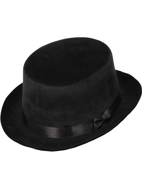 New Adult's Deluxe Black Magician Butler Formal Costume Top Hat