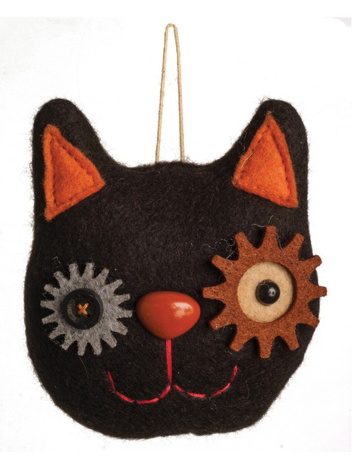 Plush Brown Steampunk Kitty Kitten Cat Ornament Party Decor Decoration