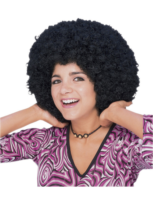 Popular Mens Womens Costume Disco Black Afro Wigs