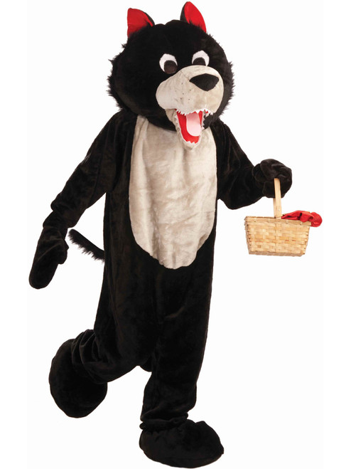 Mens 42-44 Big Bad Wolf Parade or School Plush Mascot Costume