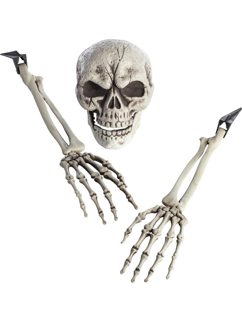 Ground Breaker 3 Skeleton Bones Prop Skull Remains Halloween Decoration