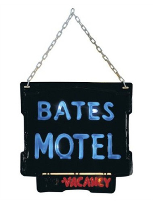 Official Psycho Movie Bates Motel Light-Up Sign Halloween Decoration