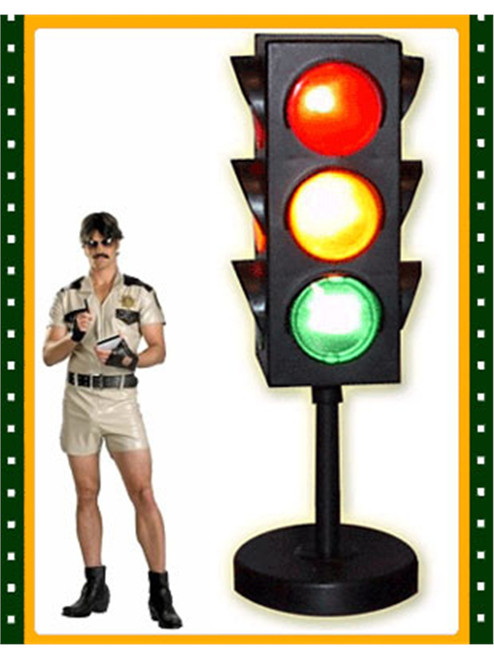 8 Inch Replica Traffic Signal Stop Sign Light Lamp