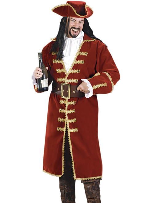 Adult's Mens Dashing Pirate Captain Blackheart Swashbuckler Costume