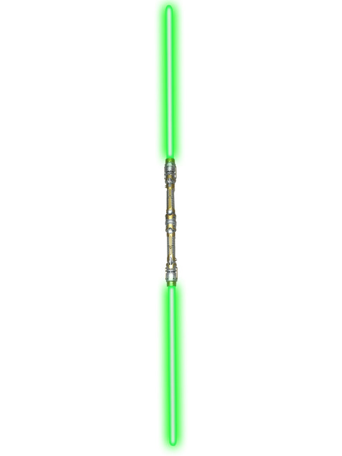 52" Green Double Bladed Dual 2-Sided Light Sword Laser Saber Staff Light Up Toy
